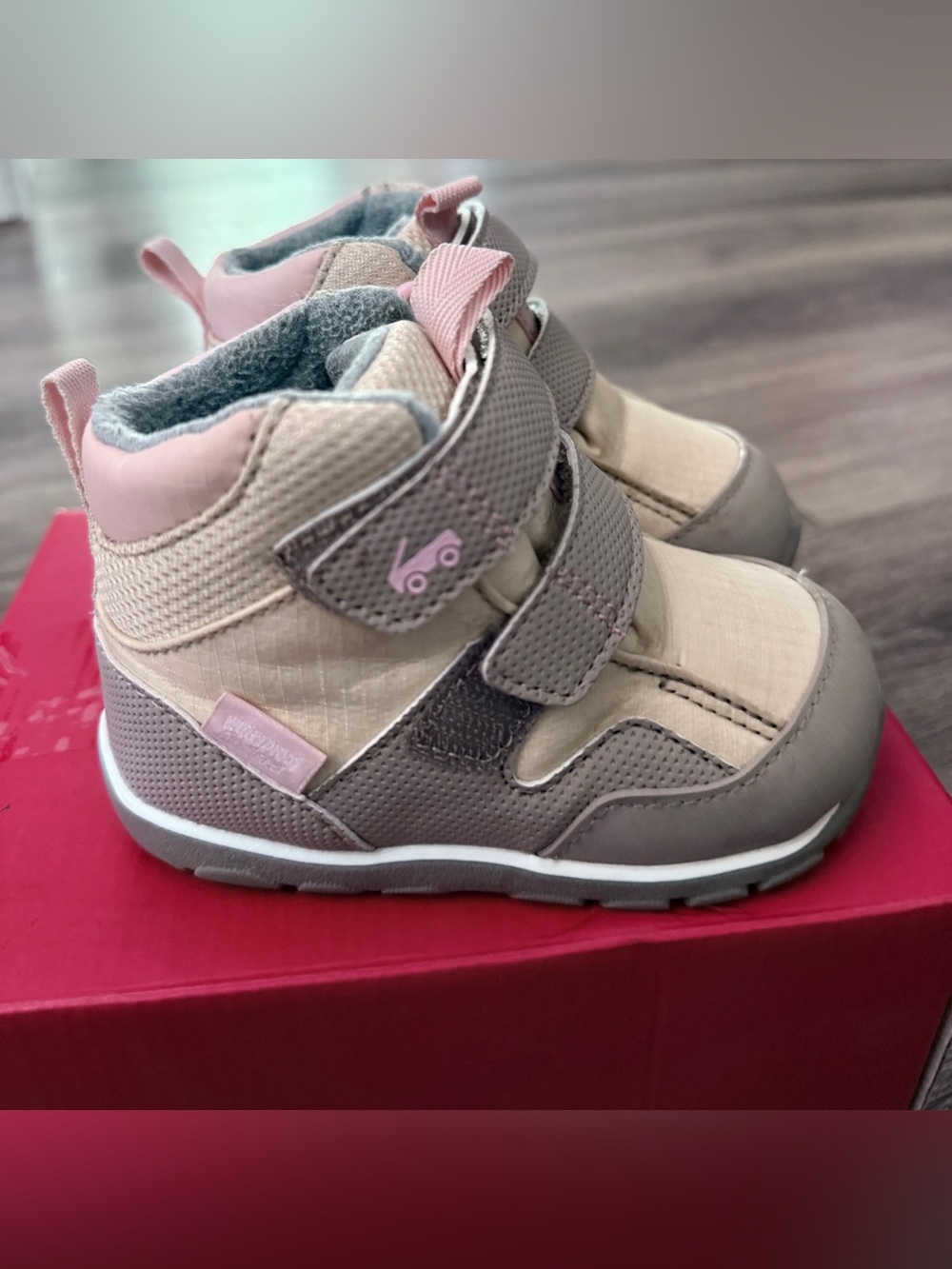 See Kai Run Atlas III Toddler Size 7 Beige Winter Boots Waterproof Insulated - Picture 4 of 7